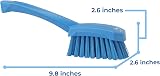 Vikan 41923 Stiff Washing Brush Short Handle 270mm Blue view 3