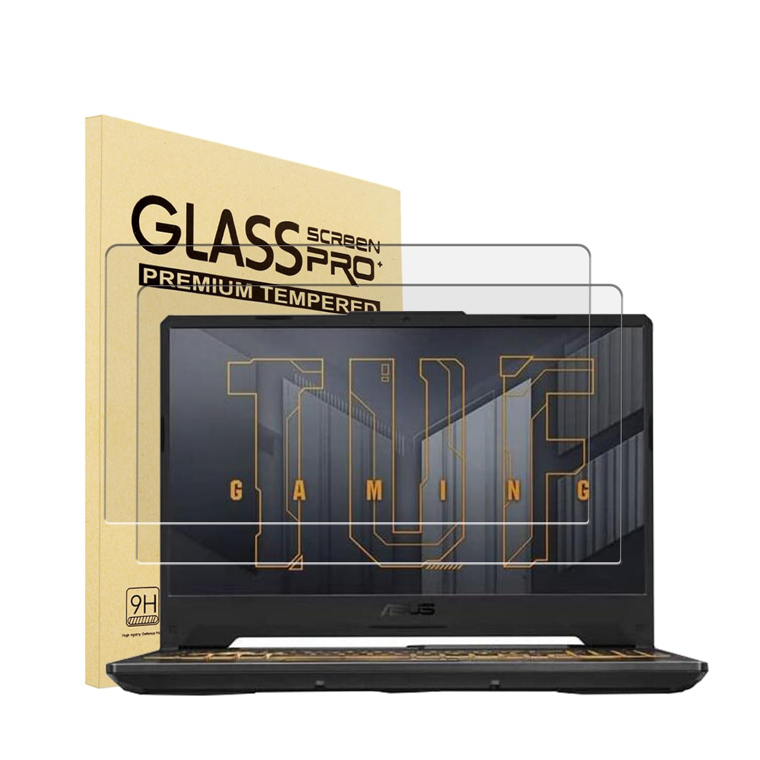 Photo 1 of i-Tensodo 2 Pack 15.6 Inch Tempered Glass Screen Protector Compatible with ASUS TUF 15.6 Inch Gaming Laptop, ASUS VivoBook 15, ZenBook/ZenBook Pro 15, Rog Zephyrus G15, TUF A15 F15,9H, Anti-Scratch