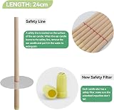 Aucenix Natural Beeswax Ear Candles 16 Pcs with 8 Protective Discs view 4