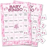 It's a Girl Baby Shower Bingo Game - 24 Guests