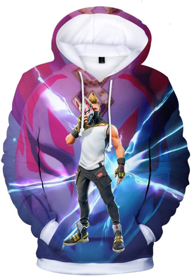 FulMin Sweatshirts Anime 3D Printing Sports Zipper Hooded Sweater Autumn and Winter Clothes