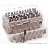 Make Your Letters Align More neatly. 36-Piece Number & Capital Letter Stamp Set (A-Z & 0-9) - 1/8" (3mm) Punch for Imprinting on Metal, Plastic, Wood,Hardness HRC 62