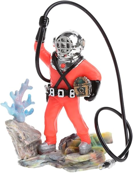 Amazon Com Yoohigh Fish Tank Use Sea Treasure Diver Action