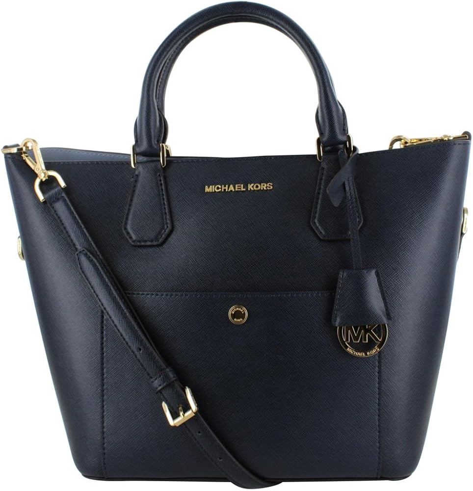 Michael Kors Large Greenwich Satchel Handbag Bag Saffiano Leather
