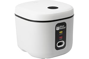 Rice Robot XL Personal Rice Cooker, PFAS-free, Nonstick. 2 Quarts Capacity, with Stainless Steel Steamer Tray, Measuring Cups