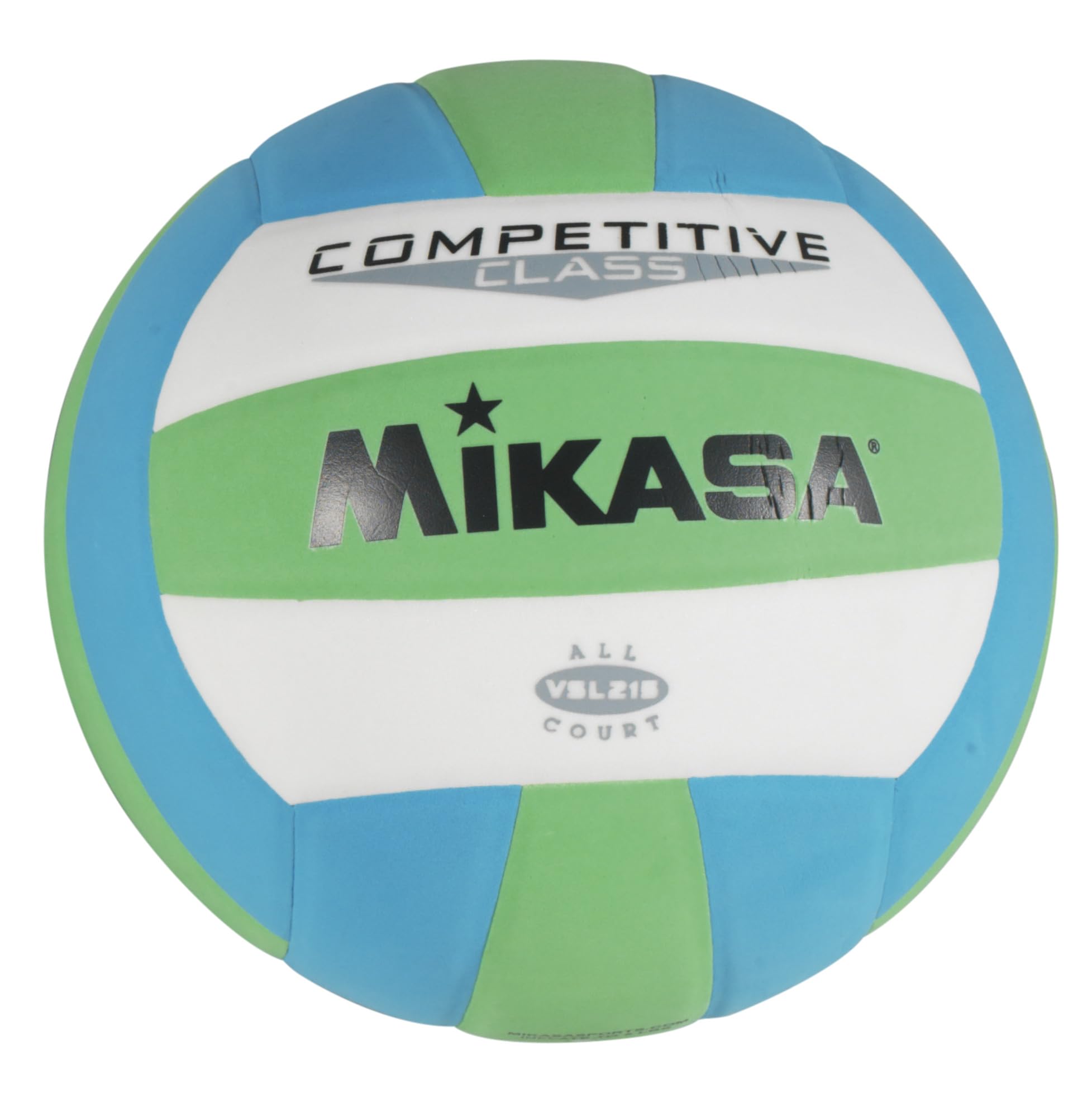 MIKASA Competitive Class Volleyball (Green/White/Blue)