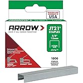 Arrow 276 JT21 3/8-Inch / 10mm Staples, 1000 Staples, Pack of 100