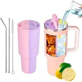 BOUQUETYZ Stanley Cup Divider 2-in-1 Drink Separator Silicone Liner | Compatible with Stanley Cup 40 oz, Food Grade Material,