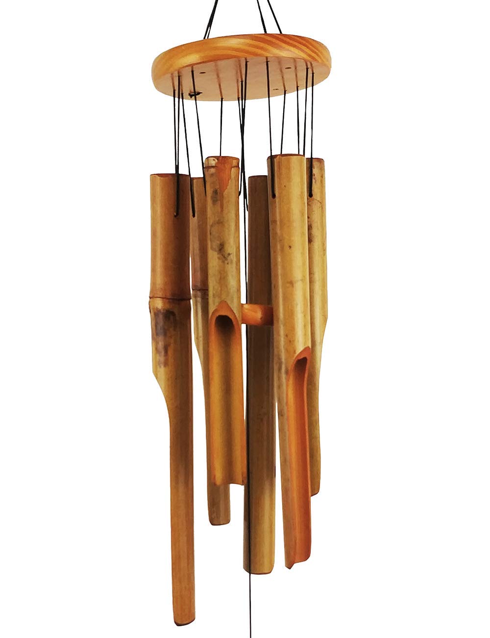 MUMTOP Bamboo Wind Chimes - Outdoor Wooden Wind Chimes for Garden, Patio, Home or Outdoor Decor…
