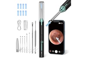 VITCOCO Ear Wax Removal Tool,1920P HD Ear Cleaner with 6 LED Lights and 8 Ear Spoons, Ear Wax Removal with Camera, Ear Cleani
