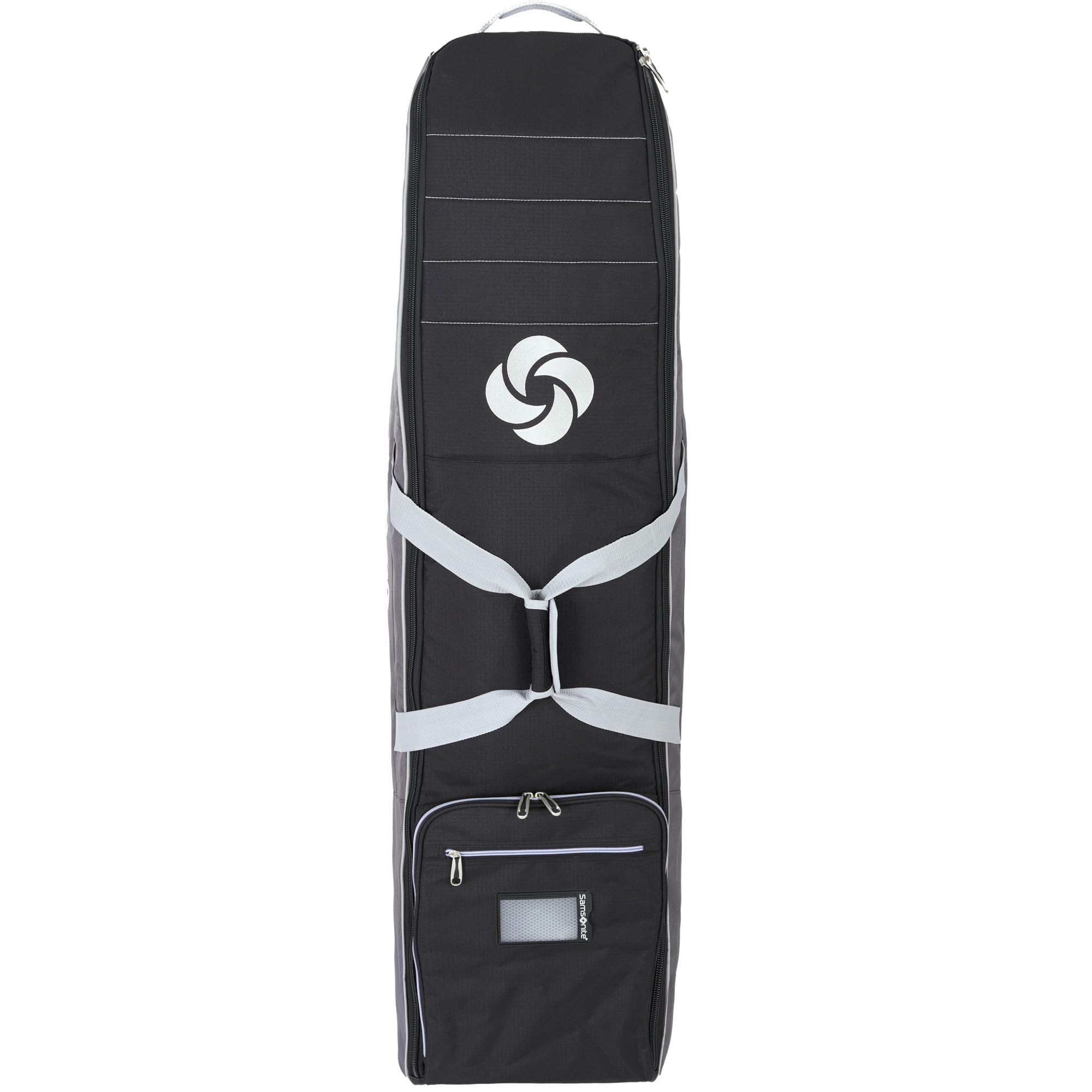 Photo 1 of Samsonite Soft-Sided Golf Travel Bag with Wheels, Heavy-Duty 600D Polyester, Additional Top Padding, Shoe/Accessory Pocket, Foldable Gray