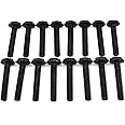 XSPC Radiator Screw Set, #6-32 UNC, 30mm, Black, 16-Pack