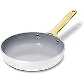 Caraway Nonstick Ceramic Mini Fry Pan (1.05 qt, 8") - Non Toxic, PTFE & PFOA Free - Oven Safe & Compatible with All Stovetops (Gas, Electric & Induction) - White