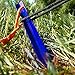 Kungix Tent Stakes Pegs 7” Aluminium Alloy with Reflective Rope 10-Piece (Blue)