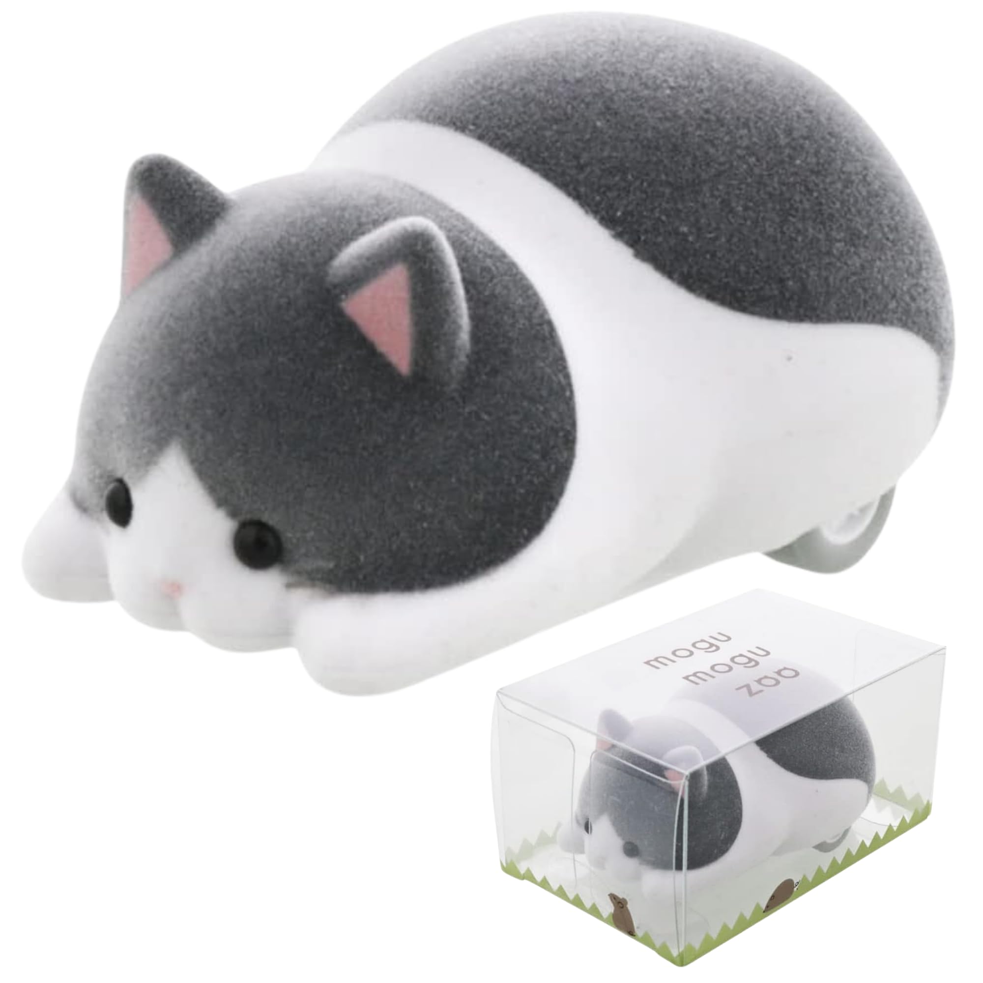 Sun-Star Mogu Mogu Zoo Tabletop Cleaner Portable Manual Cleaner Mini Table Dust Sweeper Great Gift, Tuxedo Cat S8902372 (Authentic Hologram for US and EU Only)