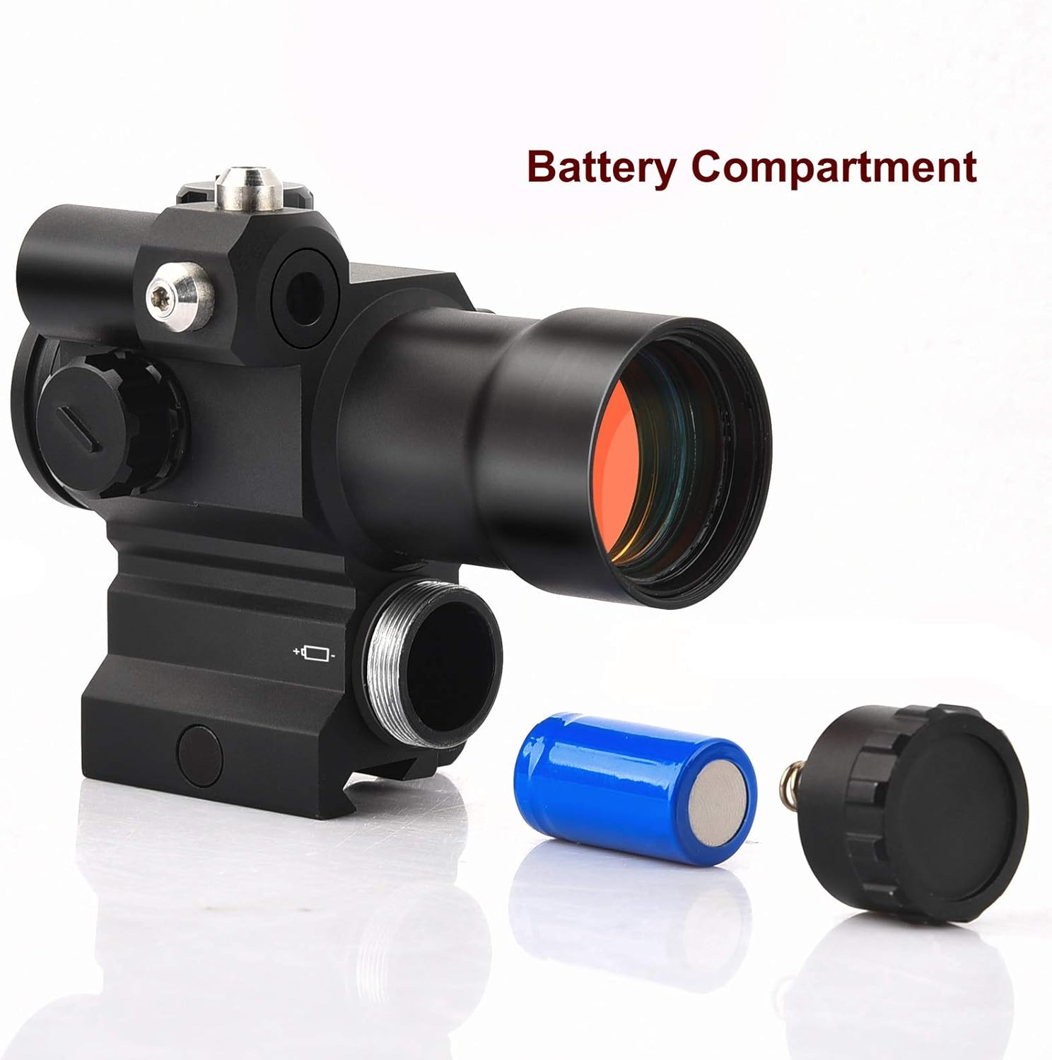 MidTen 1x29mm Red Dot Sight Scope with Red Laser Waterproof Reflex Sight for 20mm Picatinny Rail : Sports & Outdoors