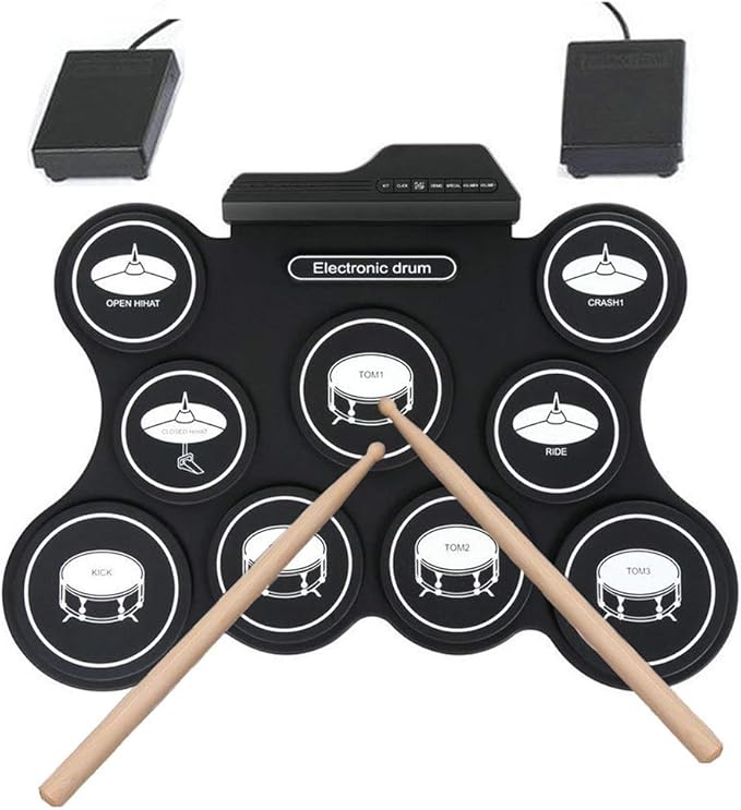 Mababys Tambour Electronique Batterie Électronique Instrument de