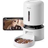 PETLIBRO Automatic Cat Feeder with Camera, Auto Pet Food Dispenser Slow Feeder Dog Bowl 1080P HD Video with Night Vision 5G W