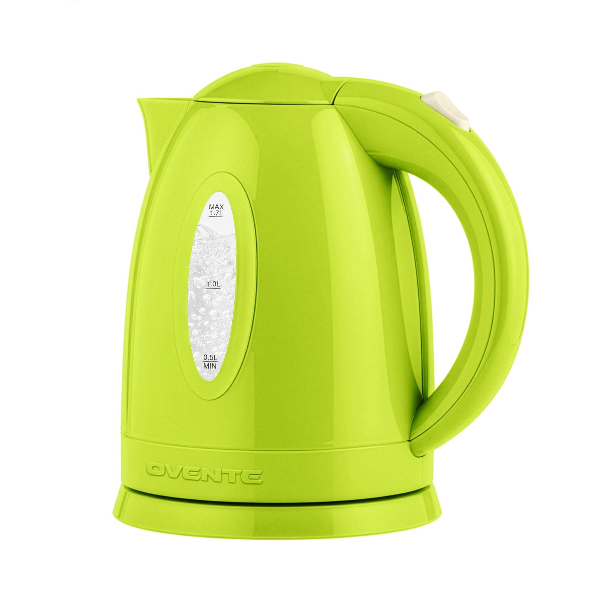Photo 1 of ***MISSING BASE*** OVENTE Electric Kettle, 1.7L Fast Boiling Water Heater for Coffee or Tea, BPA Free with Water Level Gauge, Auto Shut-Off, Boil-Dry Protection, Indicator Light and Removable Filter, Green KP72G