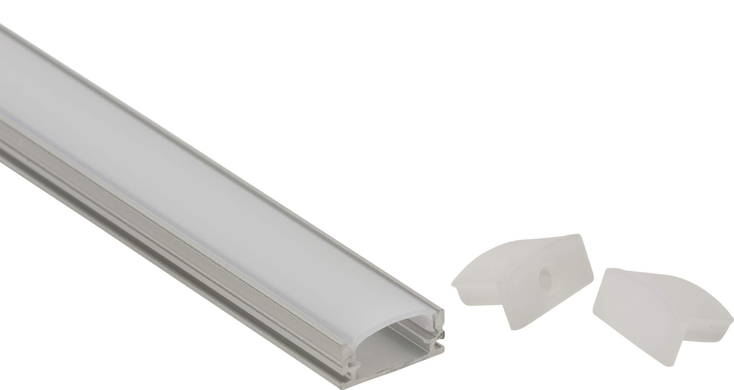 1M Aluminium Profile - Surface Mount Flat
