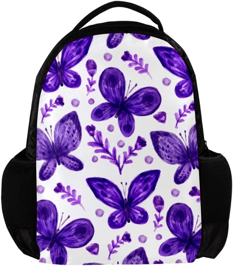 purple mesh backpack