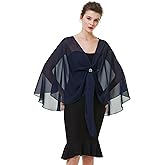 BEAUTELICATE Shawls Wraps Scarf Chiffon For Women Bridal Wedding Evening Dresses