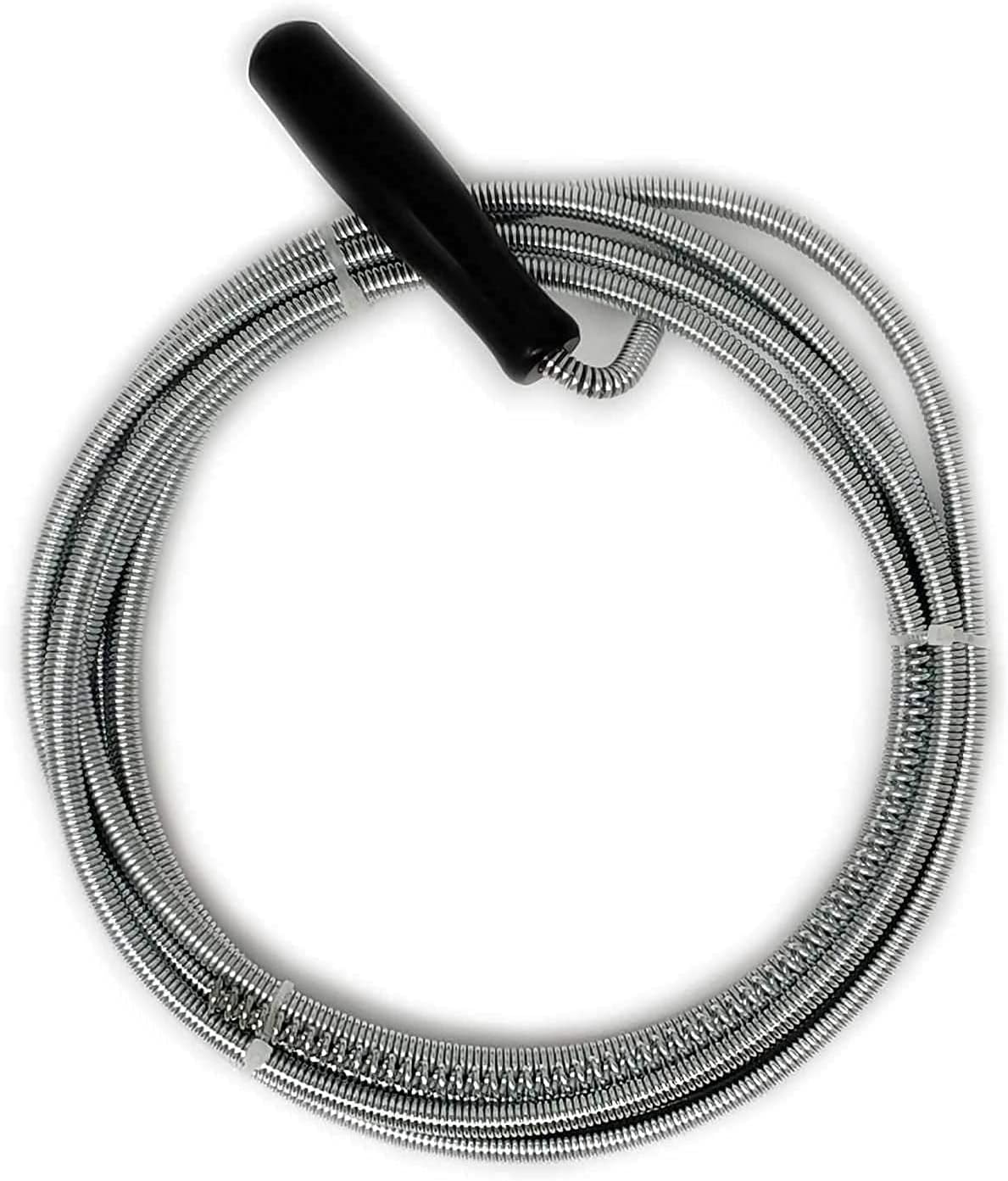 Drain Unblocker Wire Rod Flexible Spring Drain Cleaner Snake Plunger Heavy Duty Waste Pipe Hair Removal Dirt Cleaning Tool Clog Remover for Home Kitchen Washbasins Tub Sink Shower Basins 5M (16.40 Ft)