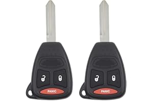 Replacement Key Fob Remote for Dodge Nitro (2007-2011), Dakota (2005-2011), Caliber (2007-2012), Durango (2004-2010), 3-Butto