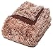 Chanasya Premium Wolf Faux Long Fur Throw Blanket - Soft, Fuzzy Throw Blanket - for Bed or Couch - 50