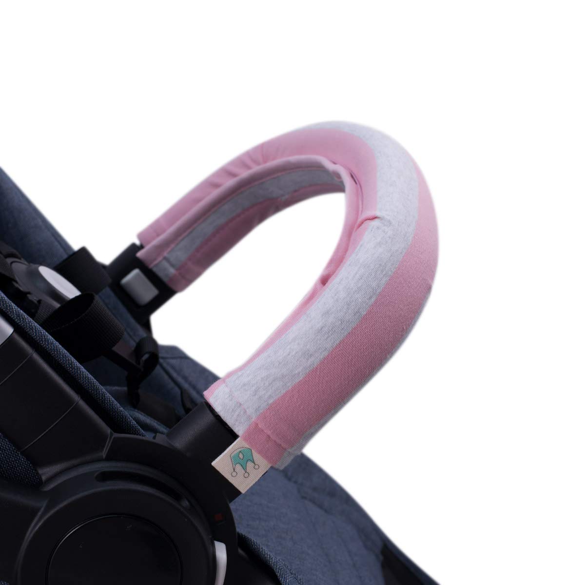 JYOKO Kids Covers Handle, Covers Railing for Stroller (Black Rayo, Individual)