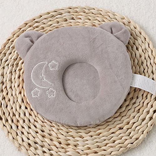 Newborn Baby 0-12 Months Infant Memory Foam Head-shaping Pillow (Grey)