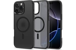 Spigen Ultra Hybrid MagFit Designed for iPhone 16 Pro Max Case [Anti-Yellowing] [Military-Grade Protection] Compatible with MagSafe - Frost Black