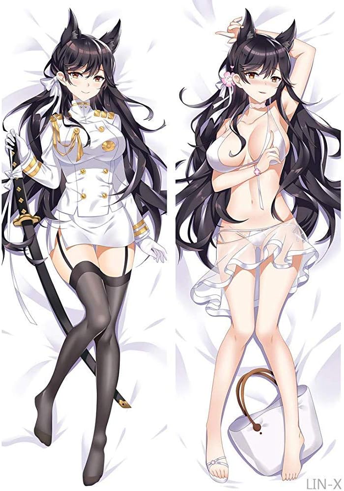 RBAGJSA TBGUZNWL Pillowcases MQKHA ITAYHJQ Atago - Azur Lane Peach Skin Japanese Pillow Case Cover 160 x 50cm(62.9in x 19.6in)