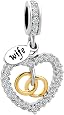 LovelyJewelry Rose Gold 'Key To My Heart' Charm Bead For Bracelets & Necklaces - View #9