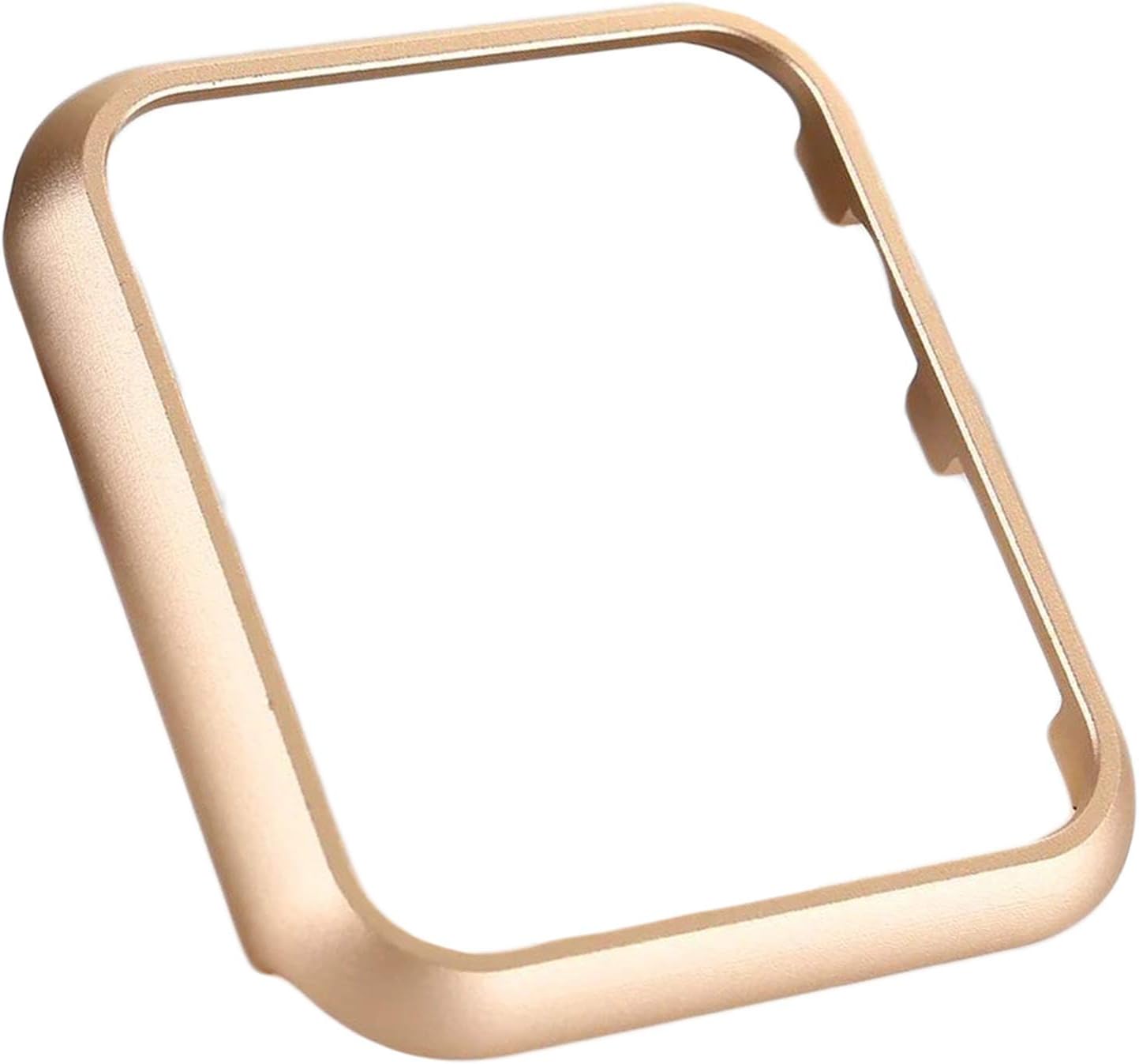UNIYA Case Compatible with Apple Watch 38mm 42mm, Aluminum Alloy Frame Strap Bumper for iWatch Cover Series 3/2/1 Protective Shell (38 mm, Gold)