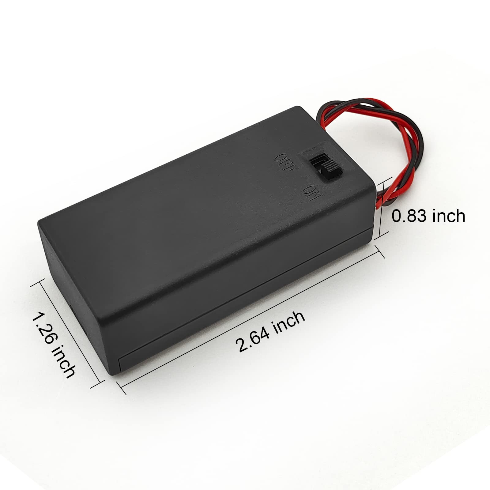6PCS 9V Battery Holder,9 Volt Battery Holder with Leads，Widely Used in Student Experiments,LED Strips or Other Devices with 9V Batteries (6 Pack)