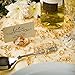 Pretty Display Gold Diamond Table Number & Place Card Holders - Set of 20 Sturdy Acrylic Luxe-Gold Translucent Name Card Holders, Perfect for Your Wedding & Party