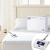 Sealy Electric Mattress Pad Twin Size, 10 Heating Settings Heated Mattress Pad, Bed Warmer with Single Controller & Auto Off 1-12 Hours, Fit Up to 15 Inch, Machine Washable, 39"x75"