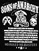 Sons of Anarchy Men's No Rules No Masters T-Shirt Black XL