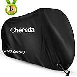 [2019改良]自転車カバー サイクルカバー 420Dオックス製生地 厚手 二重縫製 風飛び防止 破れにくい 防水 防風 50+UVカット 29インチまで子供乗せ自転車対応 収納袋付き Chereda