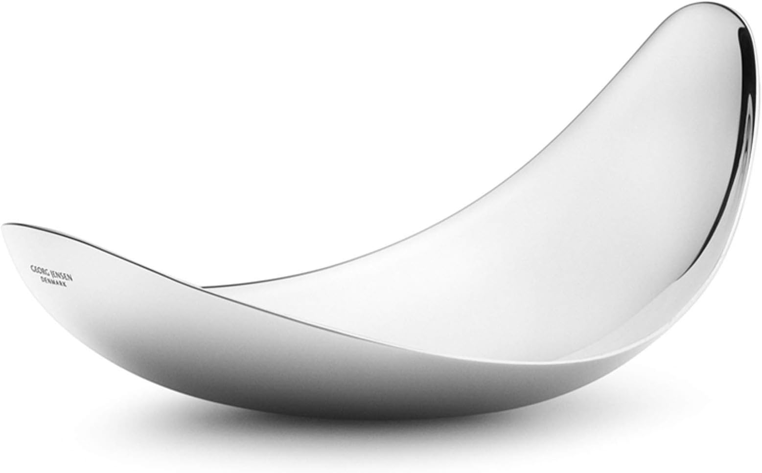 George Jensen Mirror Finish Leaf Dish, Stainless Steel, Medium