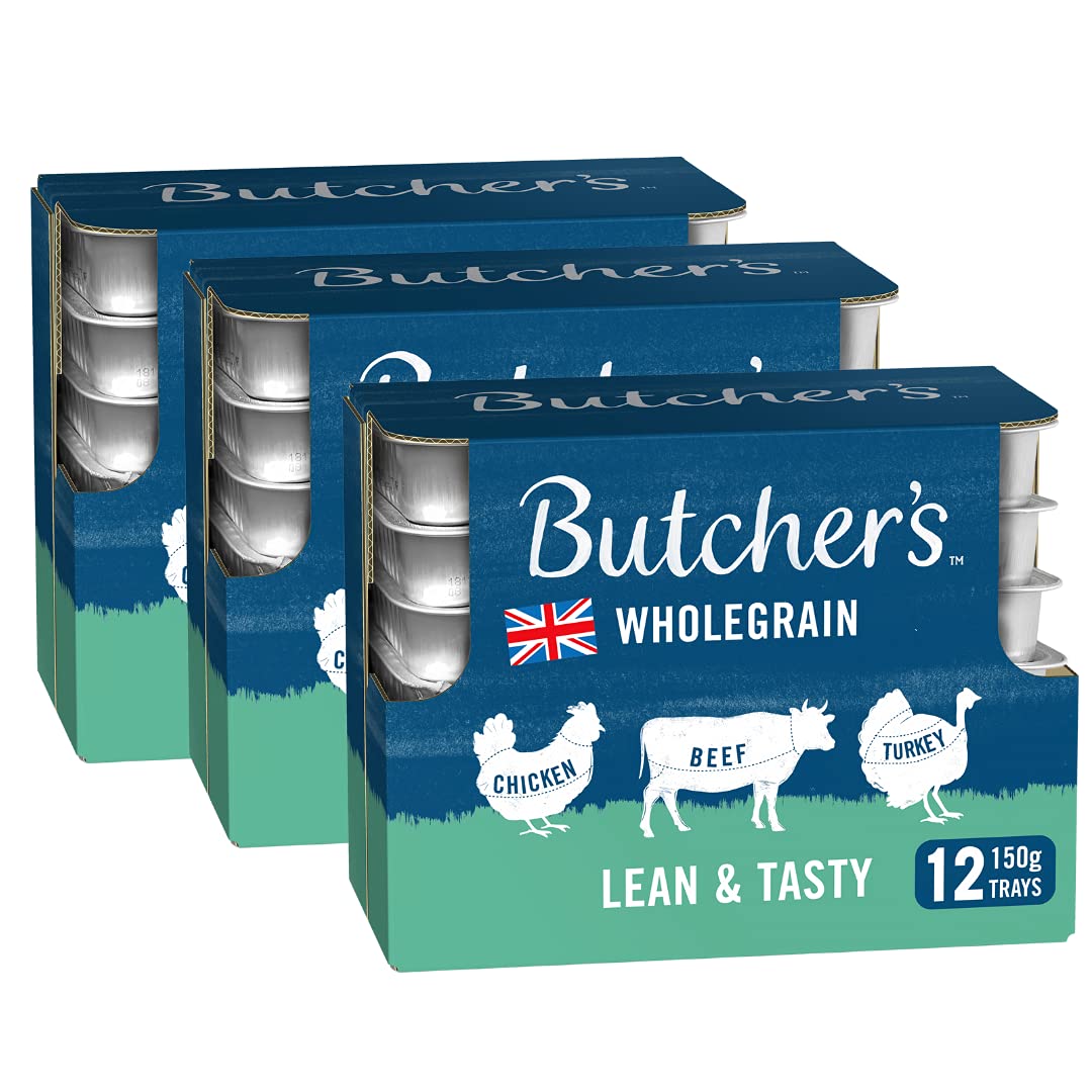 Butcher's Lean and Tasty Wet Dog Food Trays - Meaty Variety (36x150g)
