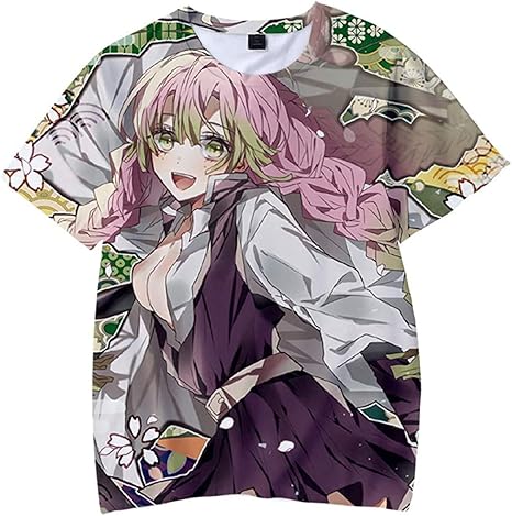 Amazon キッズ Tシャツ 夏服 半袖 甘露寺蜜璃 子供服 衣装 男女兼用 アニメ 記念シャツ かわいい 柔らかい プリント 男の子 女の子 コスプレ用 鬼滅の刃 グッズ カジュアル カナヲ 贈り物 160cm アニメ 萌えグッズ 通販