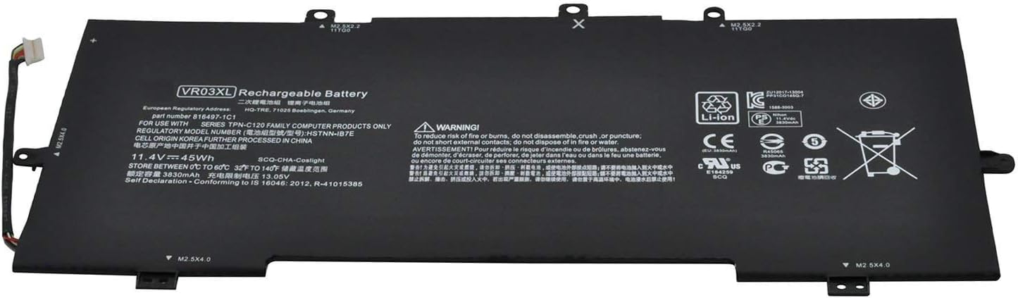 ASKC 11.4V 45Wh VR03XL Battery for HP Envy 13-D 13-D000NA 13-D010NR 13-D040WM D040NR D021TU D022TU D024TU D025TU D046TU D049TU D020NR D023CL D003LA D006LA HSTNN-IB7E 816497-1C1 TPN-C120 - Image 4