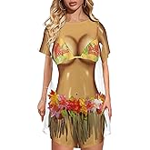 Kasopp Women's Funny Bikini Beach Cover Up Shirt Cute Short Sleeve Baggy Body Print Swimsuit Cover-Up T Shirt Dress