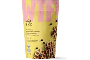 WHAT THE FLOUR Gluten Free Waffle + Pancake Baking Mix, Vegan Friendly Waffle Mix/Pancake Mix, Healthy Breakfast Sweet Treats
