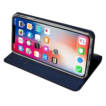 Magnetischer Schlag-Leder-Mappen-Karten-dünne Kasten-Abdeckung Hülle für iPhone XS max 6.5 inch 6,5 Zoll Protector Case Cover