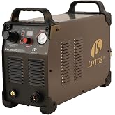 Lotos Supreme LTP7500CNC Non-Touch Pilot Arc CNC Enabled Digital Plasma Cutter, Support THC Torch Height, 220~250V, 1 inch Clean Cut, Brown