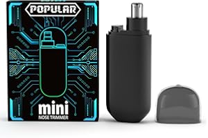 Ginity Nose Hair Trimmer,2024 Painless Ear Hair Trimmer for Men Women,Type-C Rechargeable Trimmer with IPX7 Waterproof,Dual Edge Blades Clipper for Easy Cleansing Travel Size