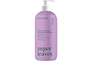 ATTITUDE Shampooing hydratant pour cheveux, fabriqué au Canada, certifié EWG, pour cheveux secs et abîmés, ingrédients d'orig